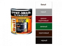 Дали грунт-эмаль по ржавчине графит серый 2,0л.